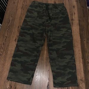 Camouflage pajama pants